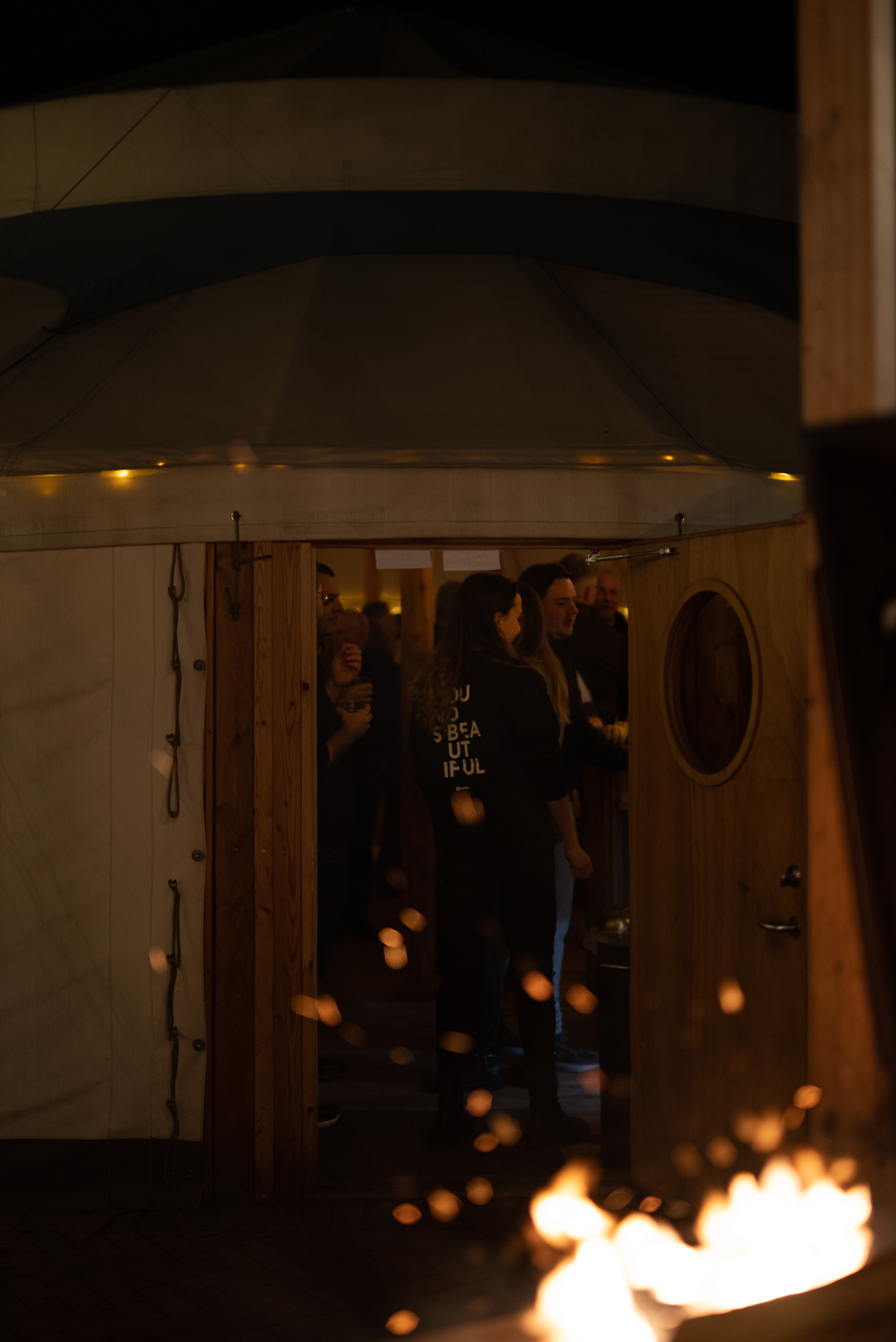 Christmas party atmosphere