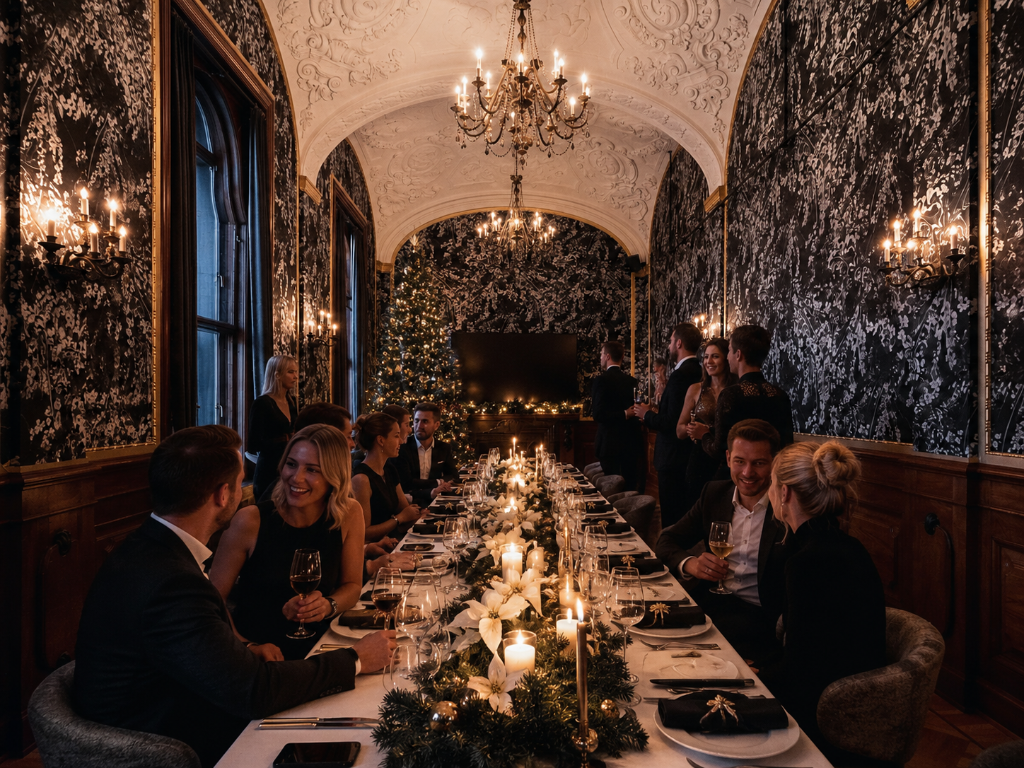 Christmas party villa