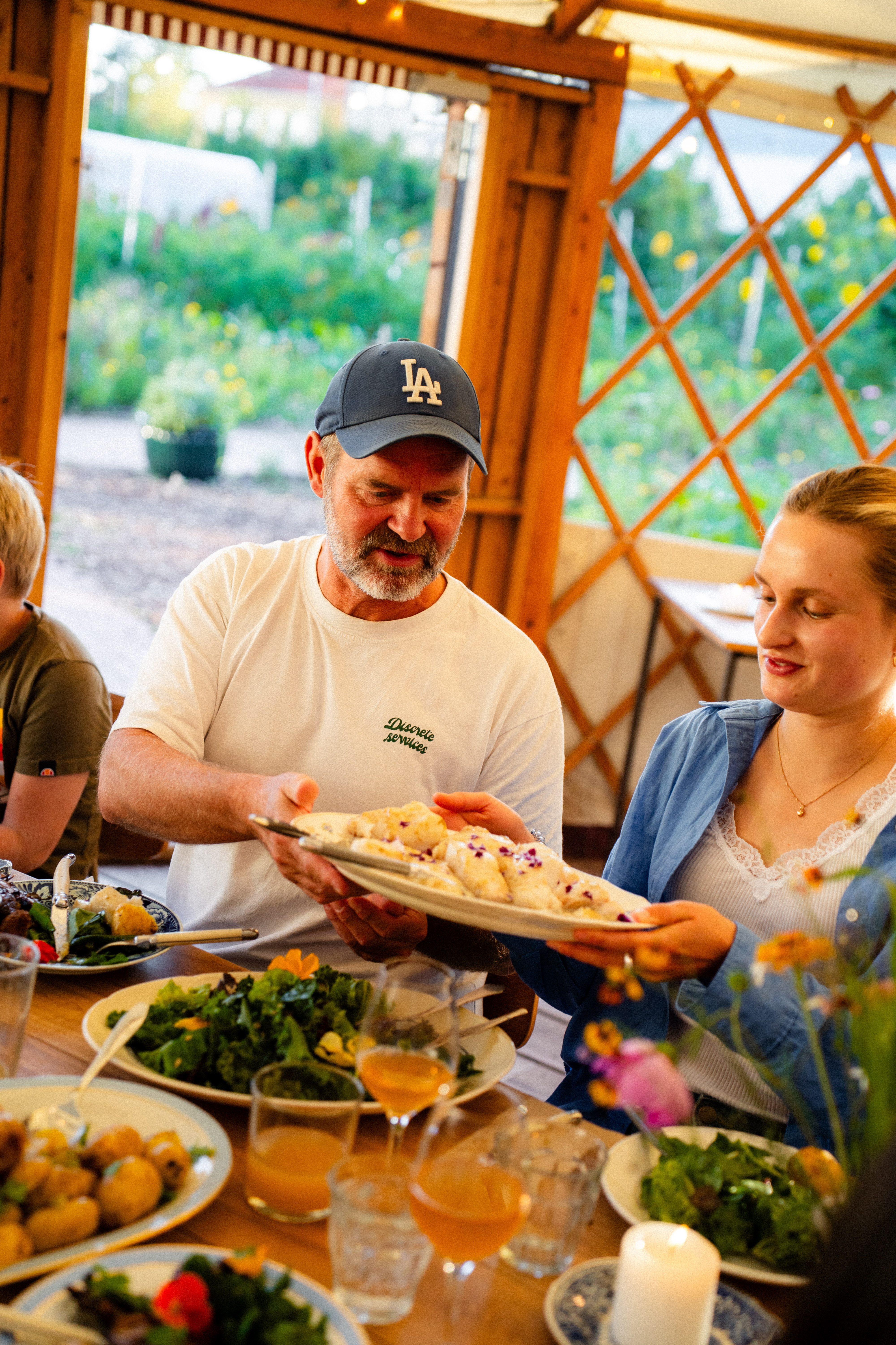 Summer party dinner
