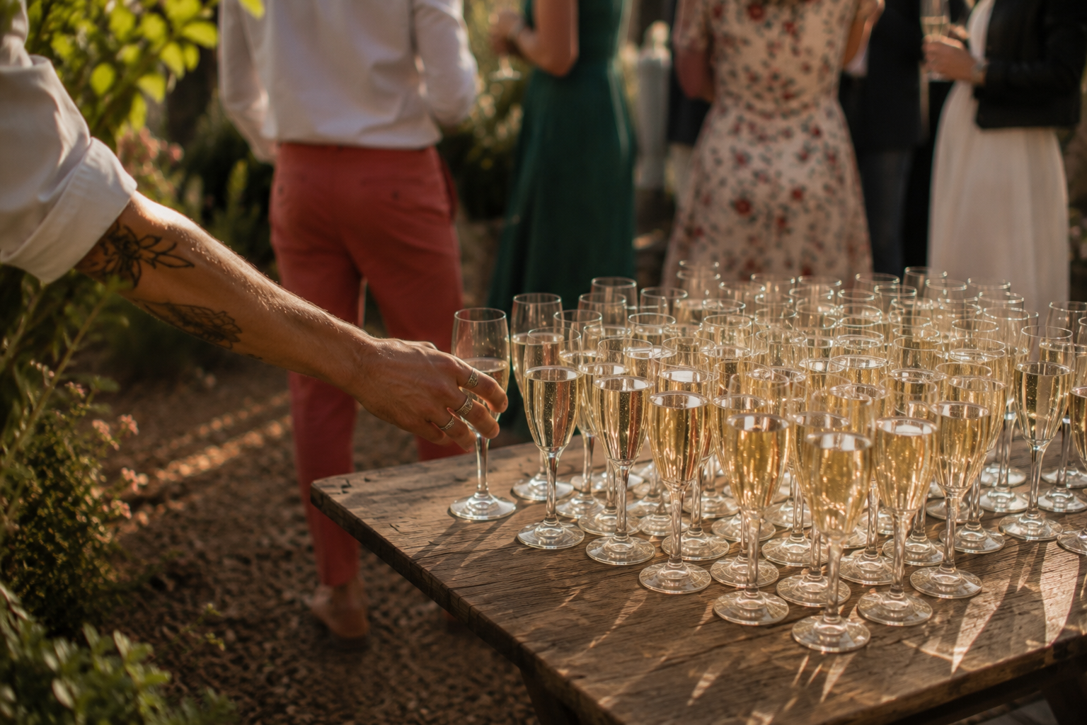 Wedding champagne